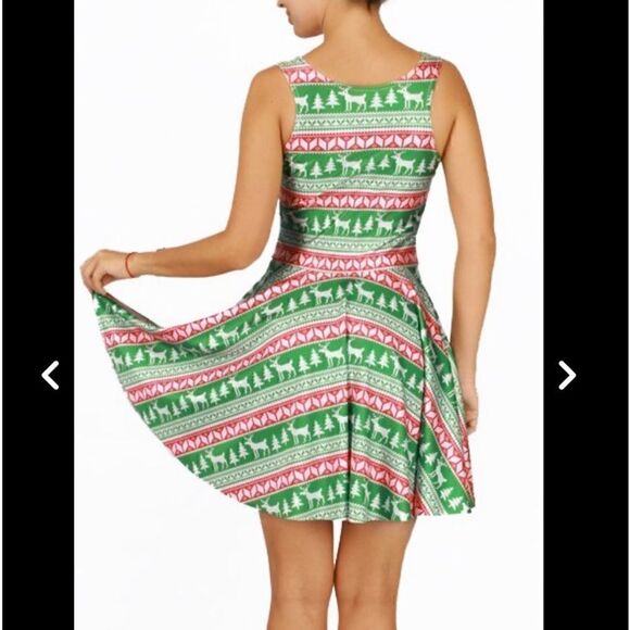 Christmas Holiday Dress‎ Ugly Sweater party Sleeveless Stretch size large - Picture 5 of 12